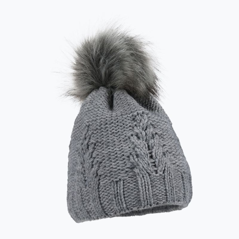 Women's winter cap with chimney Horsenjoy Mirella grey 2120506