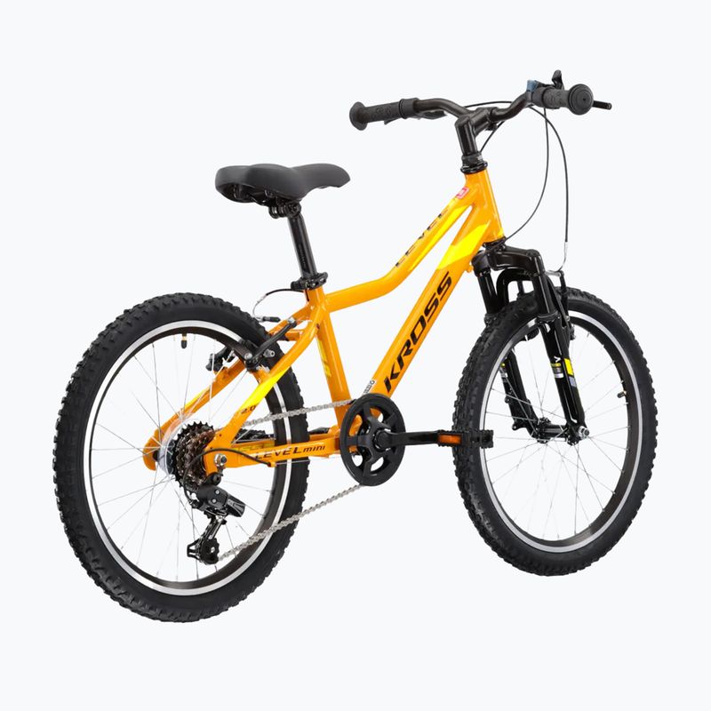 Children's bike KROSS Level Mini 2.0 yellow/black/shine 3