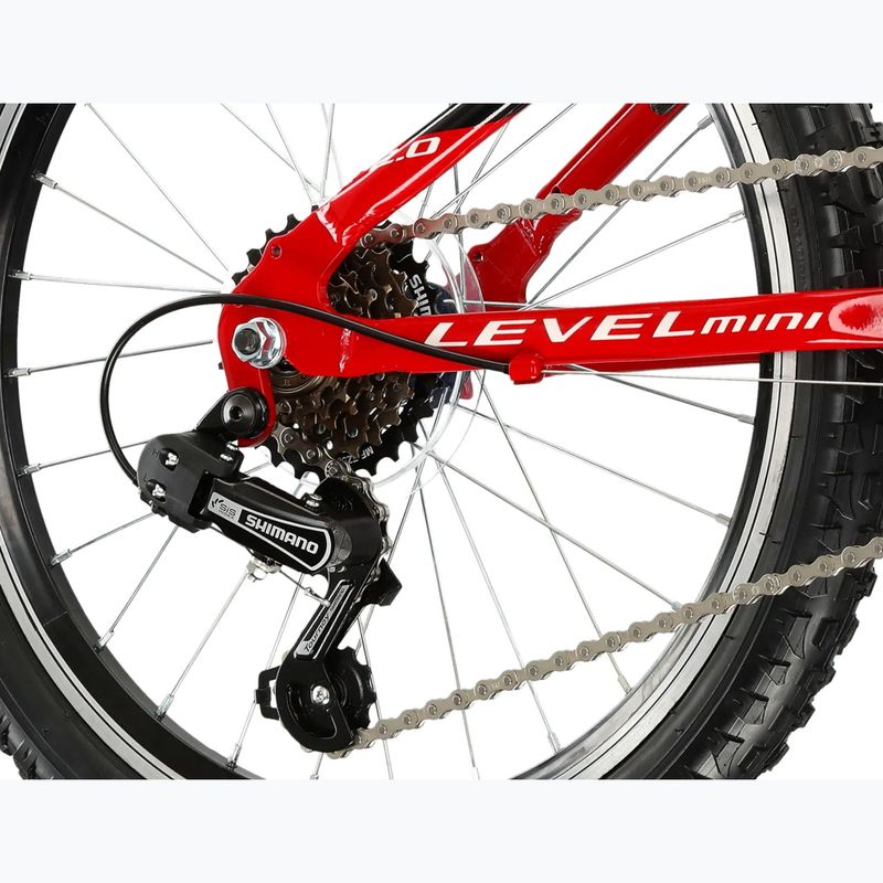 Children's bike KROSS Level Mini 2.0 red/black/shine 7