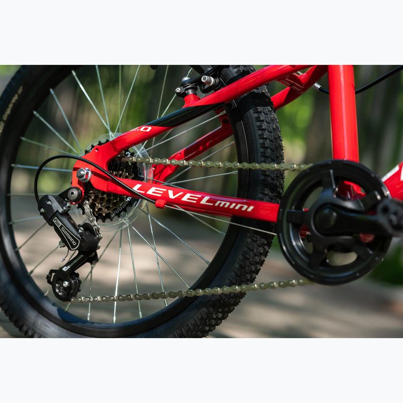 Children's bike KROSS Level Mini 2.0 red/black/shine 13