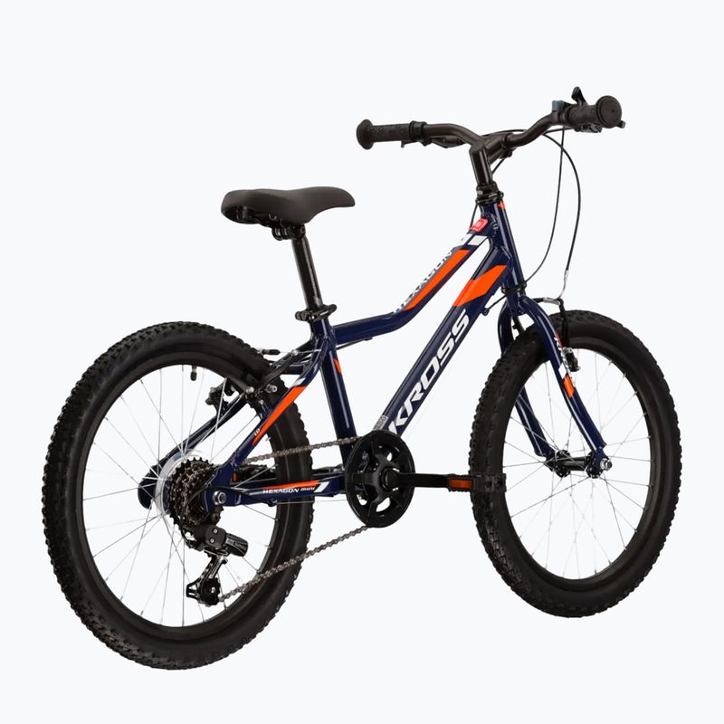 Children's bike KROSS Hexagon Mini 1.0 navy/white/shine 3