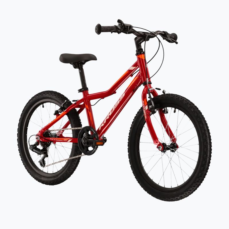 Children's bike KROSS Hexagon Mini 1.0 red/white/shine 2