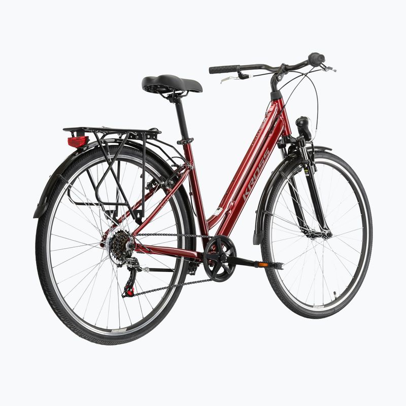 City bike KROSS Sentio 1.0 ruby/grey/shine 3