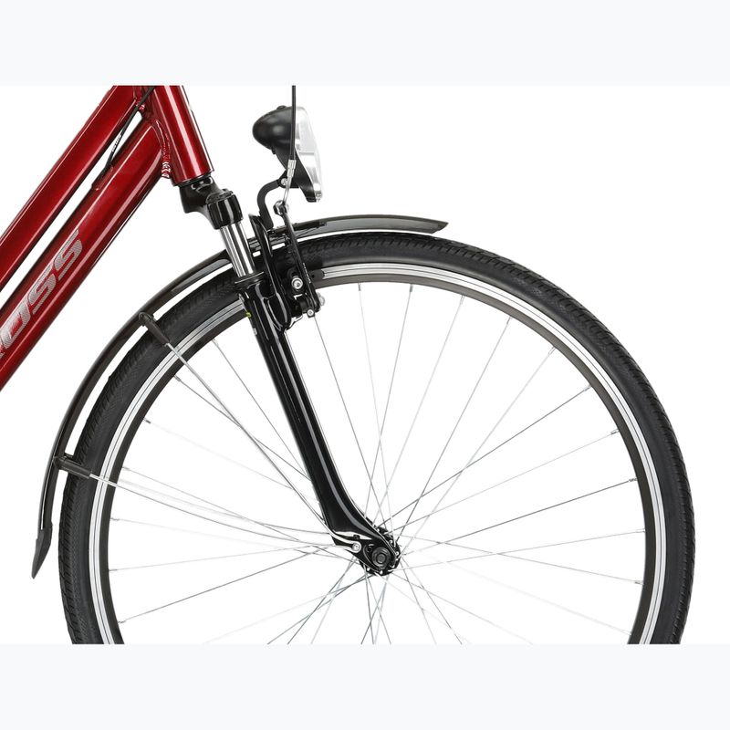 City bike KROSS Sentio 1.0 ruby/grey/shine 6