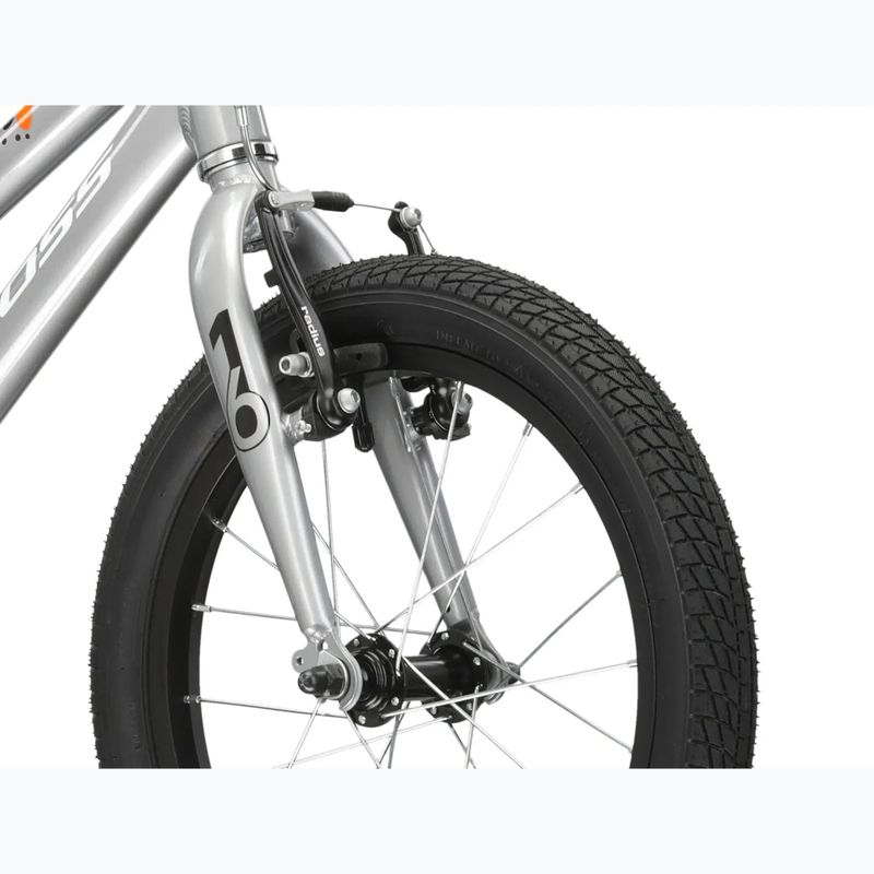 Children's bike KROSS Racer 4.0 silver/white/shine 4