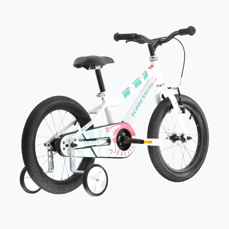 Children's bike KROSS Mini 3.0 white/celadon/shine 3