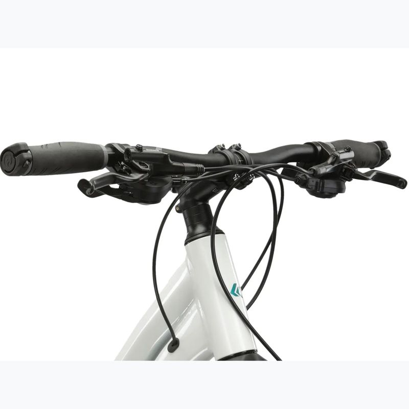 Women's cross bike KROSS Evado 7.0 W white/turquoise/shine 4