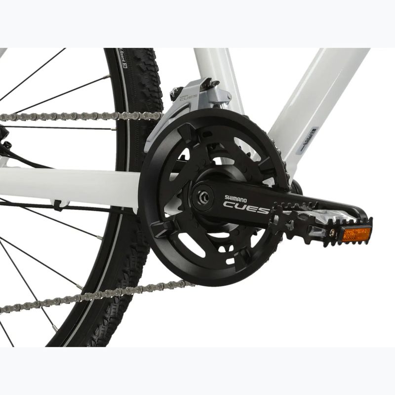 Women's cross bike KROSS Evado 7.0 W white/turquoise/shine 9