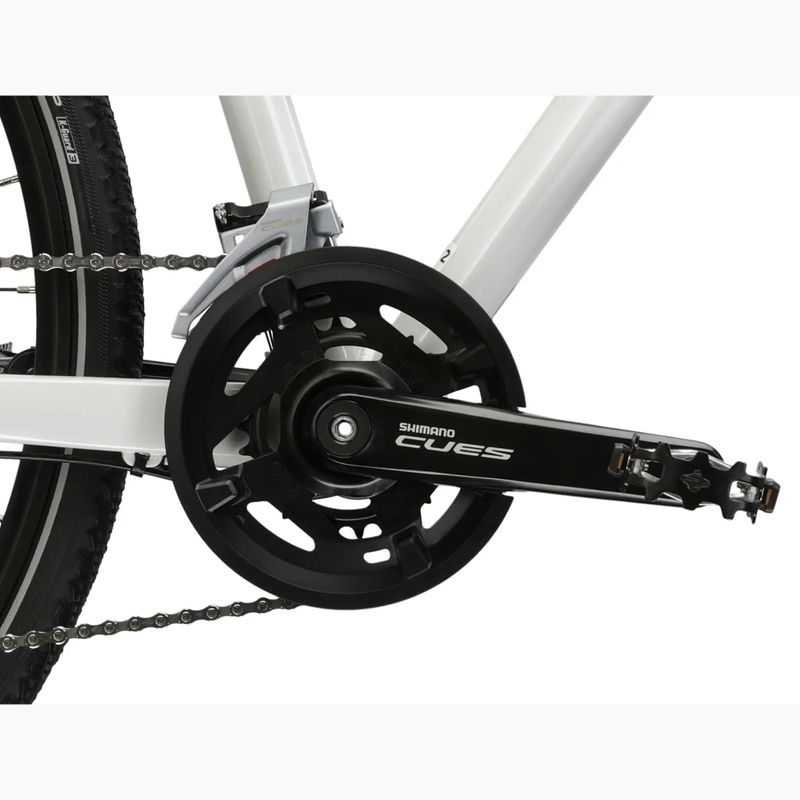 Women's cross bike KROSS Evado 7.0 W white/turquoise/shine 10