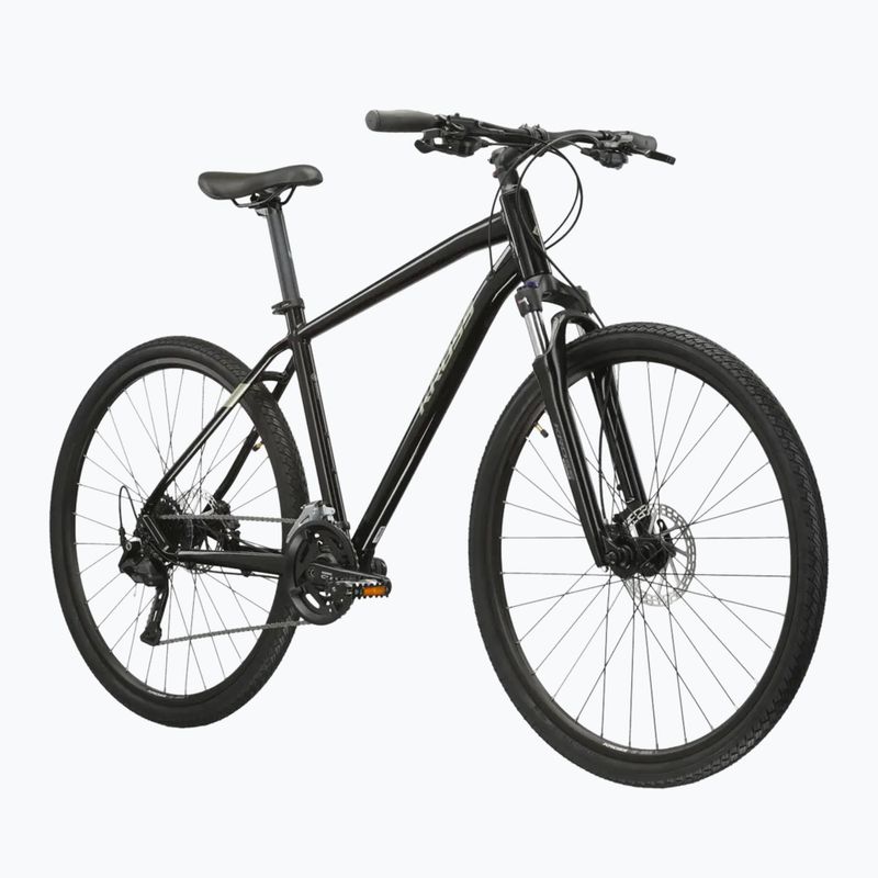 Cross bike KROSS Evado 5.0 black/green/shine 2