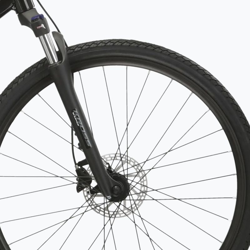 Women's cross bike KROSS Evado 5.0 W black/turquoise/shine 6