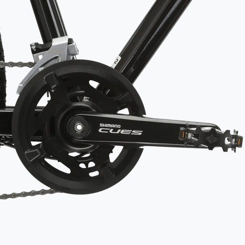 Women's cross bike KROSS Evado 5.0 W black/turquoise/shine 8