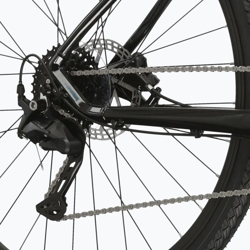 Women's cross bike KROSS Evado 5.0 W black/turquoise/shine 10