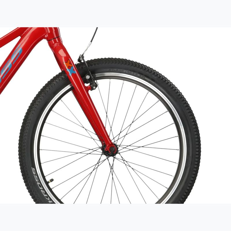 Children's bike KROSS Level Jr 1.0 red/sea blue/shine 6