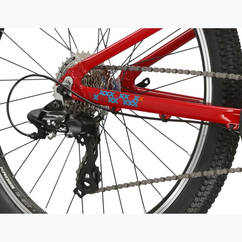 Children's bike KROSS Level Jr 1.0 red/sea blue/shine 7