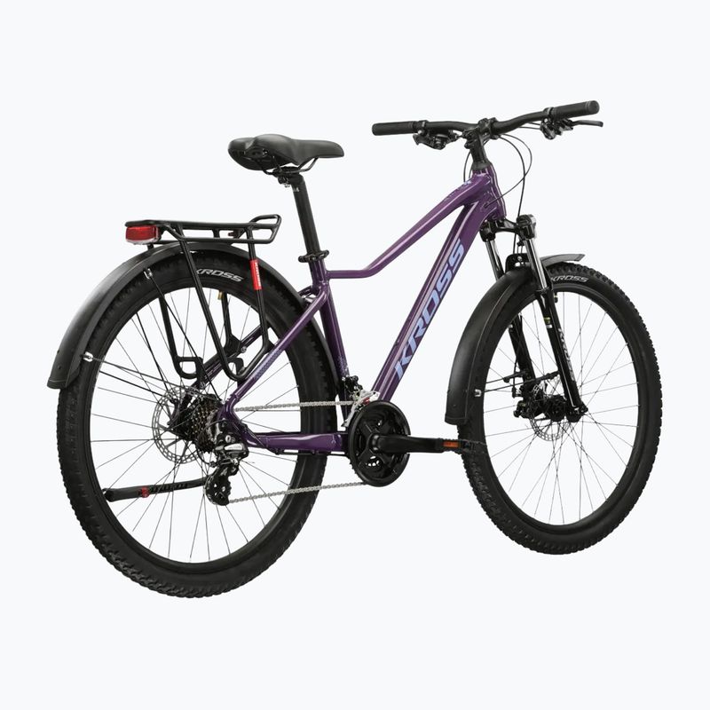 Women's mountain bike KROSS Lea 2.0 Eq W 27.5 purple/purple/shine 3