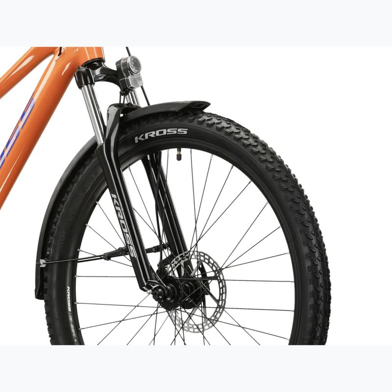 Women's mountain bike KROSS Lea 2.0 Eq W 27.5 orange/navy/shine 5