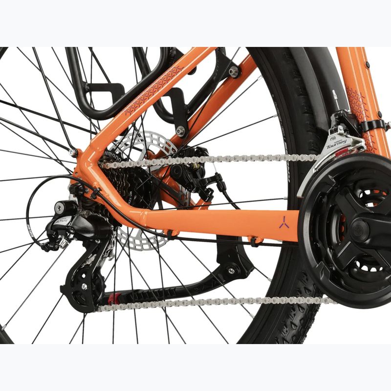 Women's mountain bike KROSS Lea 2.0 Eq W 27.5 orange/navy/shine 8