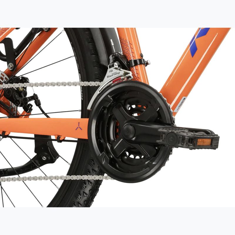 Women's mountain bike KROSS Lea 2.0 Eq W 27.5 orange/navy/shine 9