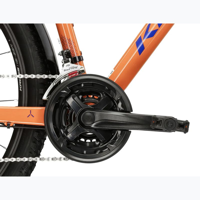 Women's mountain bike KROSS Lea 2.0 Eq W 27.5 orange/navy/shine 10
