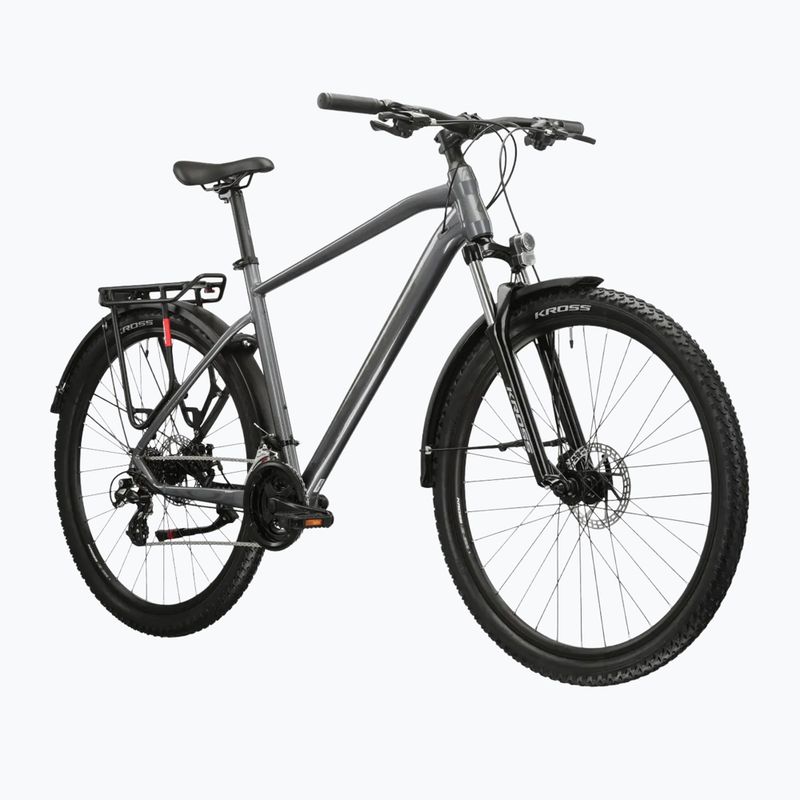 Mountain bike KROSS Hexagon 2.0 EQ 27,5" grey/dark grey/shine 2