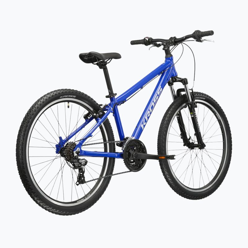 Mountain bike KROSS Hexagon 1.0 26" blue/silver/shine 3