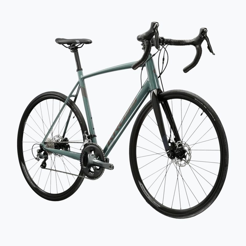 Road bike KROSS Vento 4.0 green/maroon/shine 2