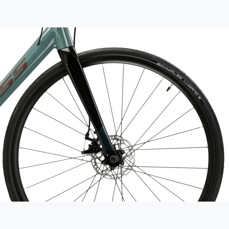 Road bike KROSS Vento 4.0 green/maroon/shine 8