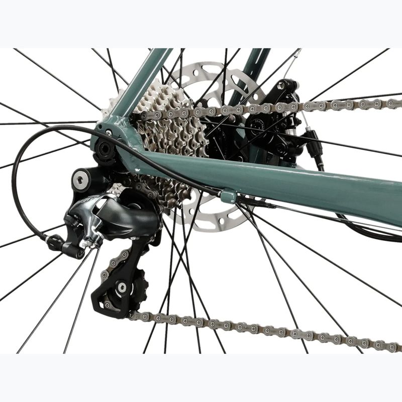 Road bike KROSS Vento 4.0 green/maroon/shine 11