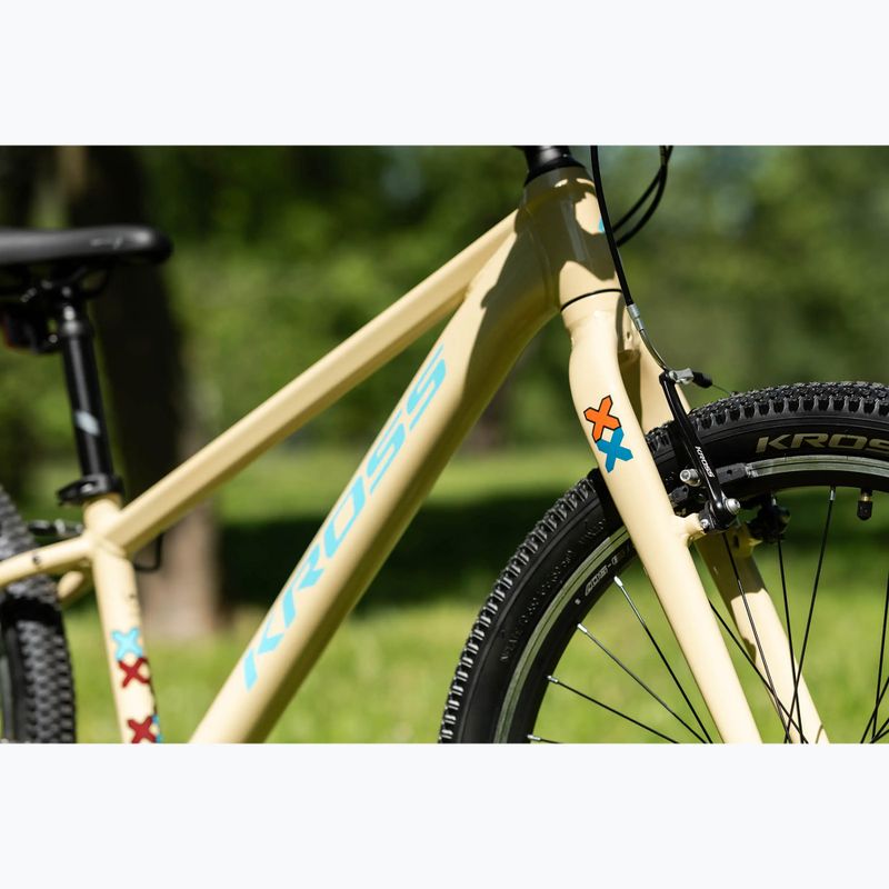 Children's bike KROSS Level Jr 1.0 beige/red/shine 16