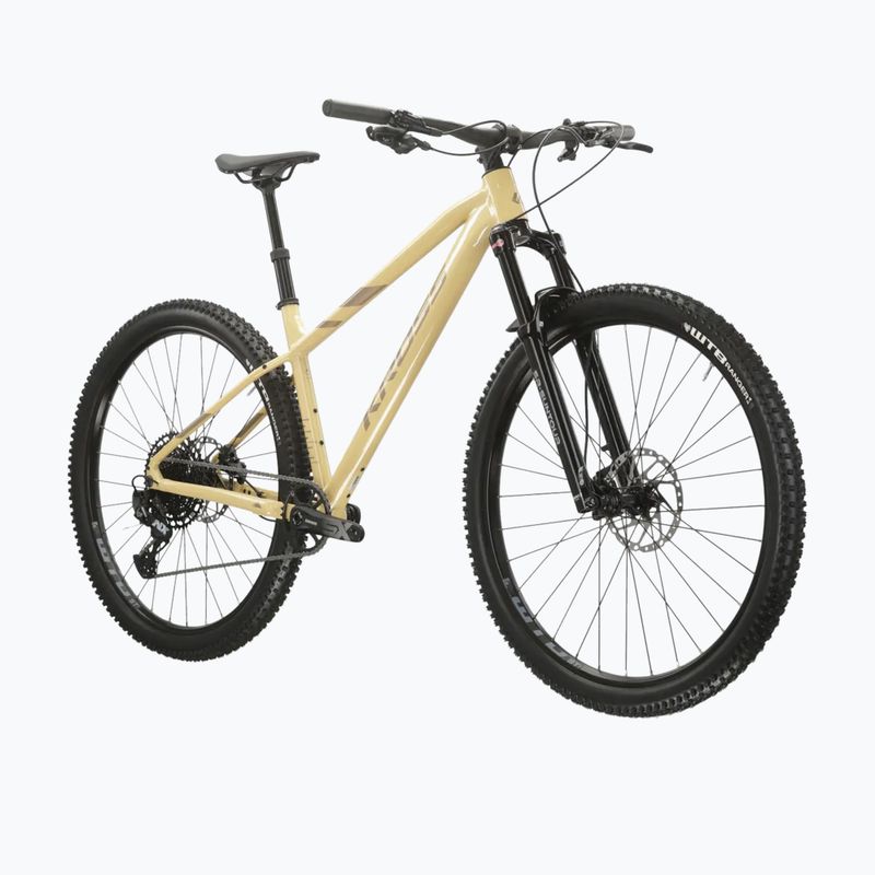 Women's mountain bike KROSS Level 6.0 beige/brown/shine 2