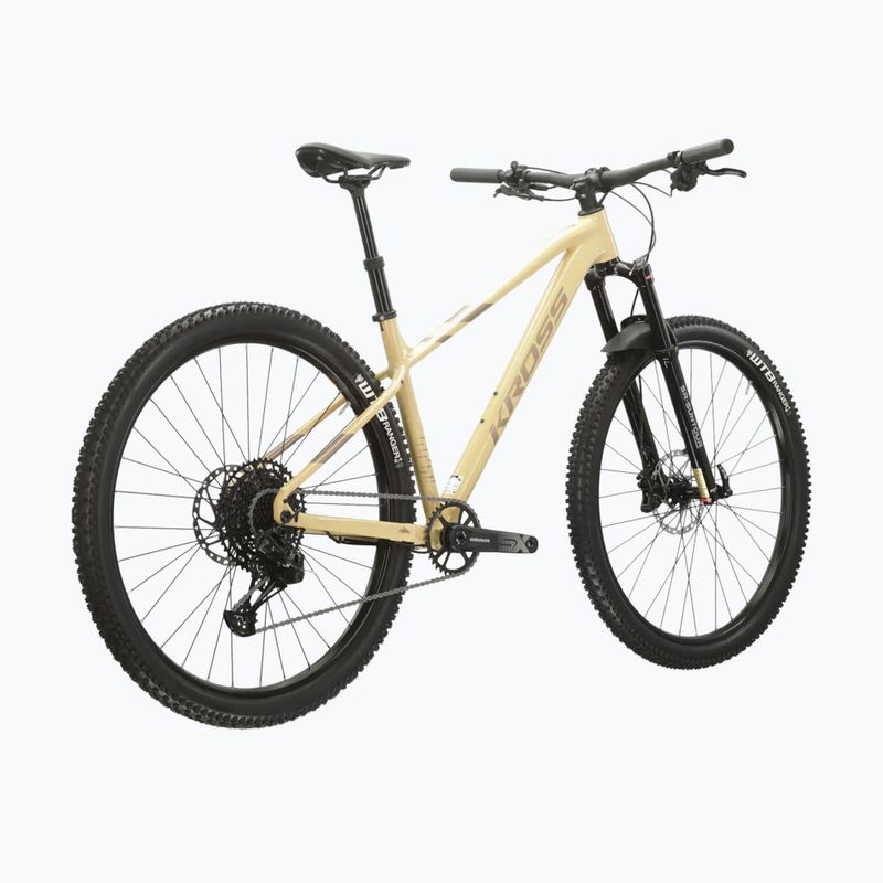 Women's mountain bike KROSS Level 6.0 beige/brown/shine 3