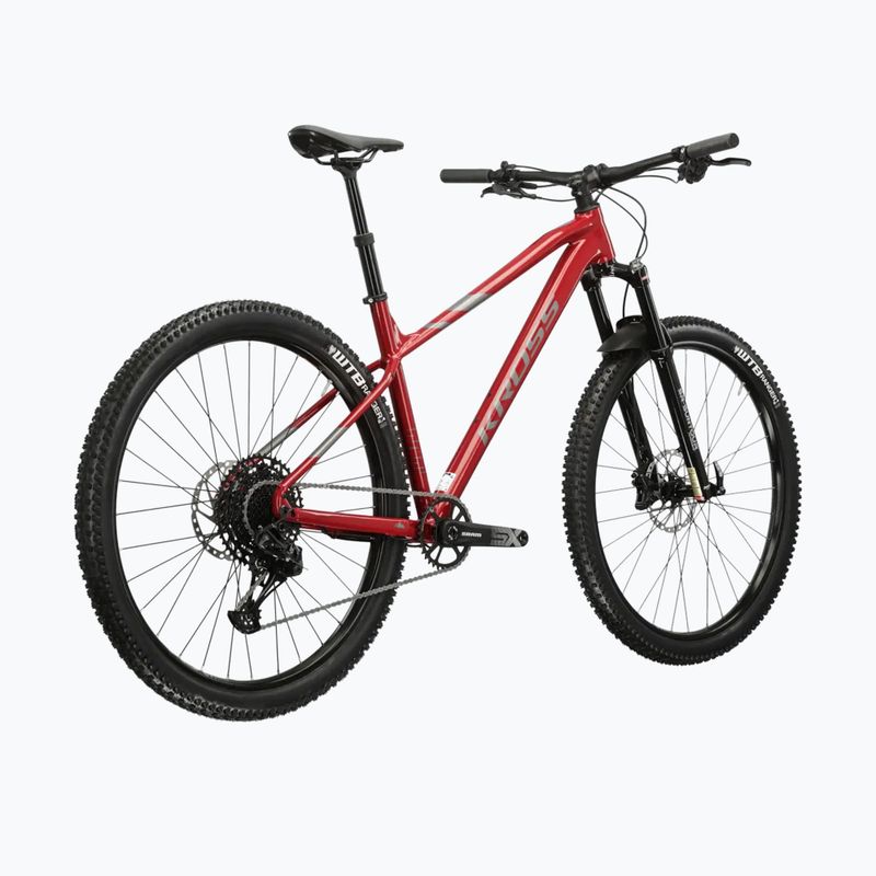 Women's mountain bike KROSS Level 6.0 red/grey 3
