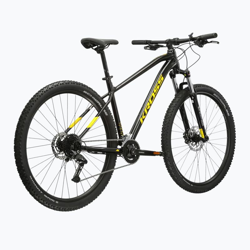 Mountain bike KROSS Level 2.0 black/yellow/shine 3