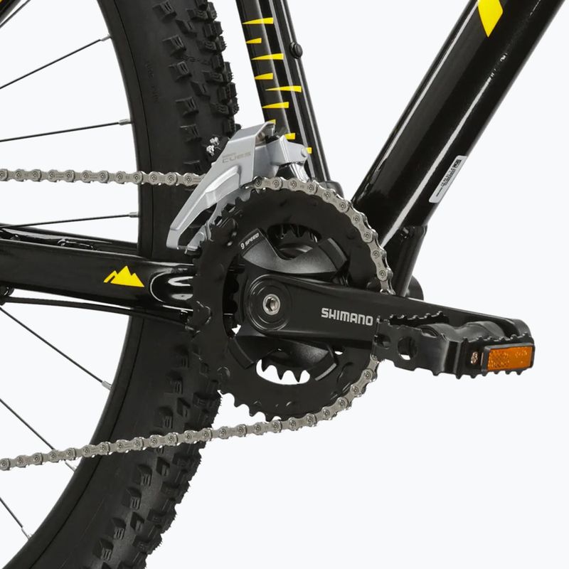 Mountain bike KROSS Level 2.0 black/yellow/shine 9