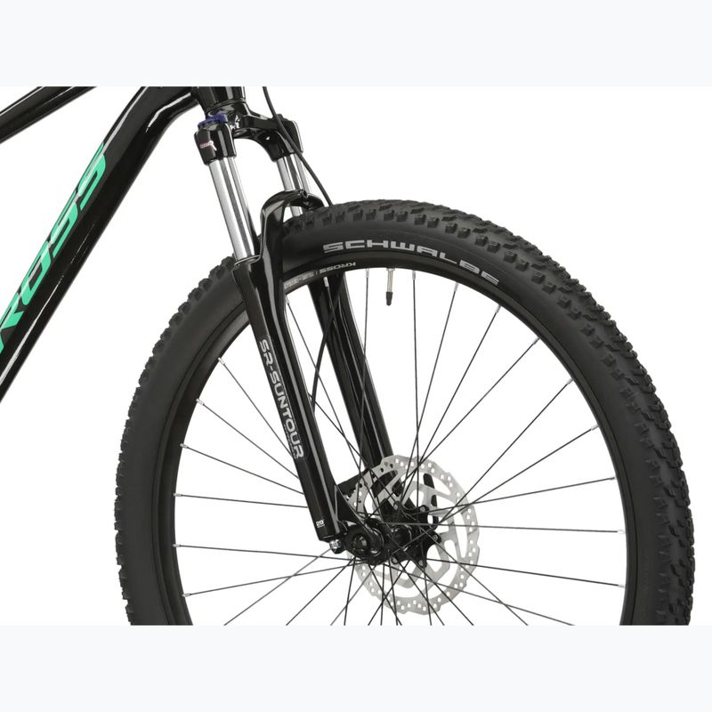 Mountain bike KROSS Level 1.0 black/green/shine 7