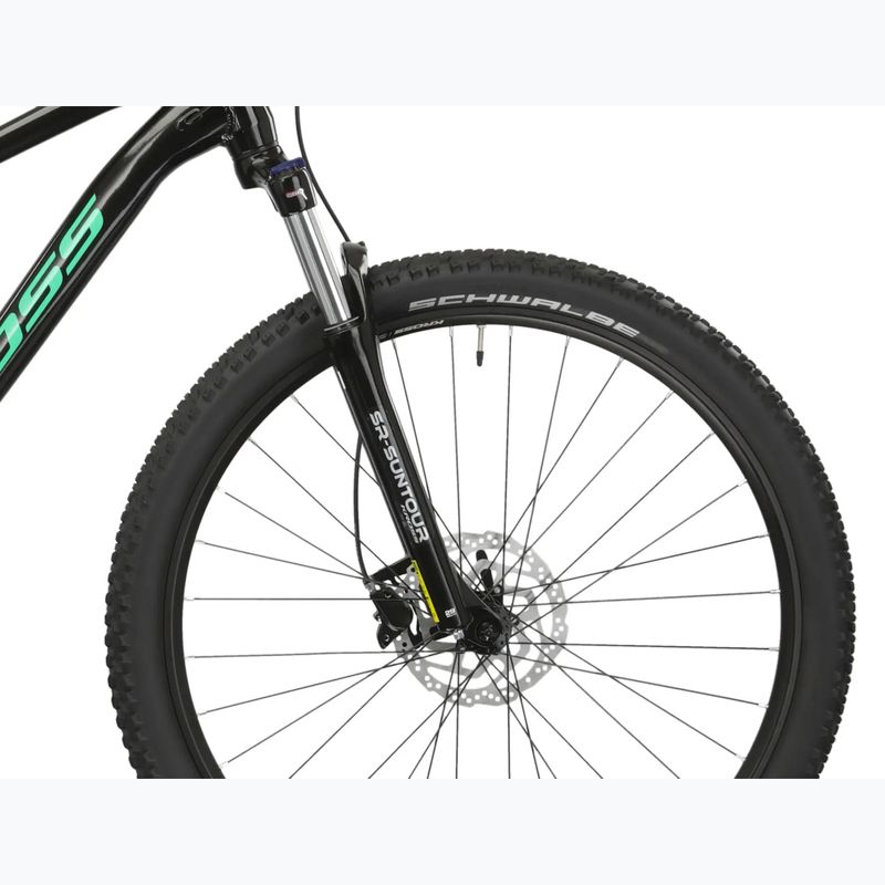 Mountain bike KROSS Level 1.0 black/green/shine 8