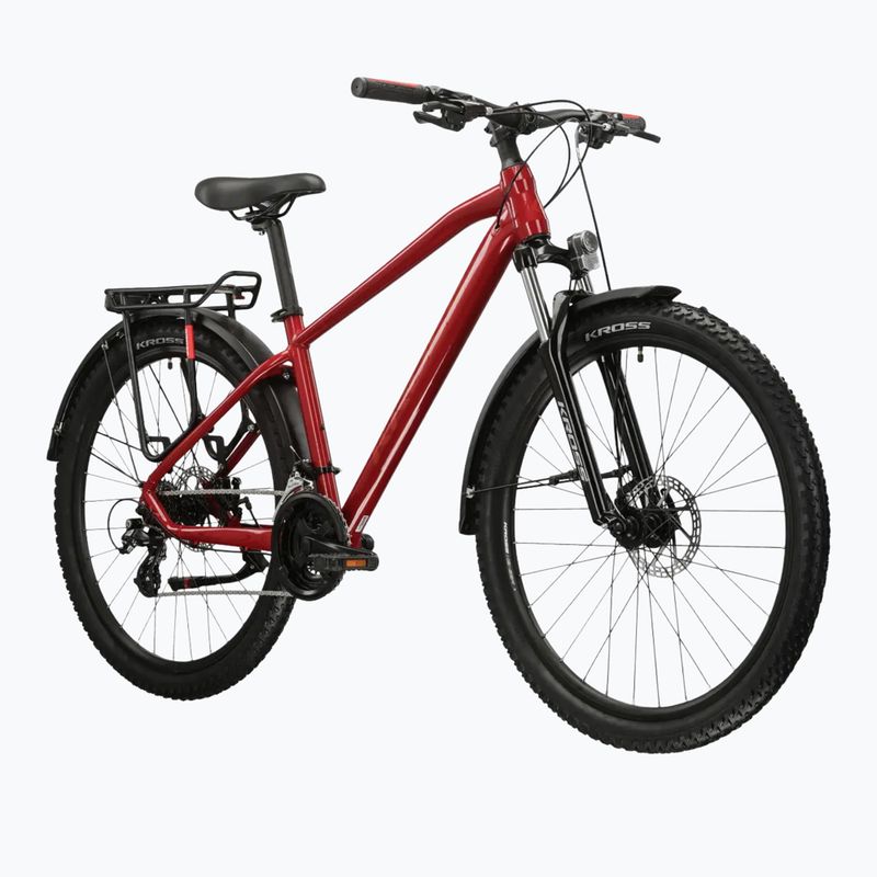 Mountain bike KROSS Hexagon 2.0 EQ 27,5" red/maroon/shine 2