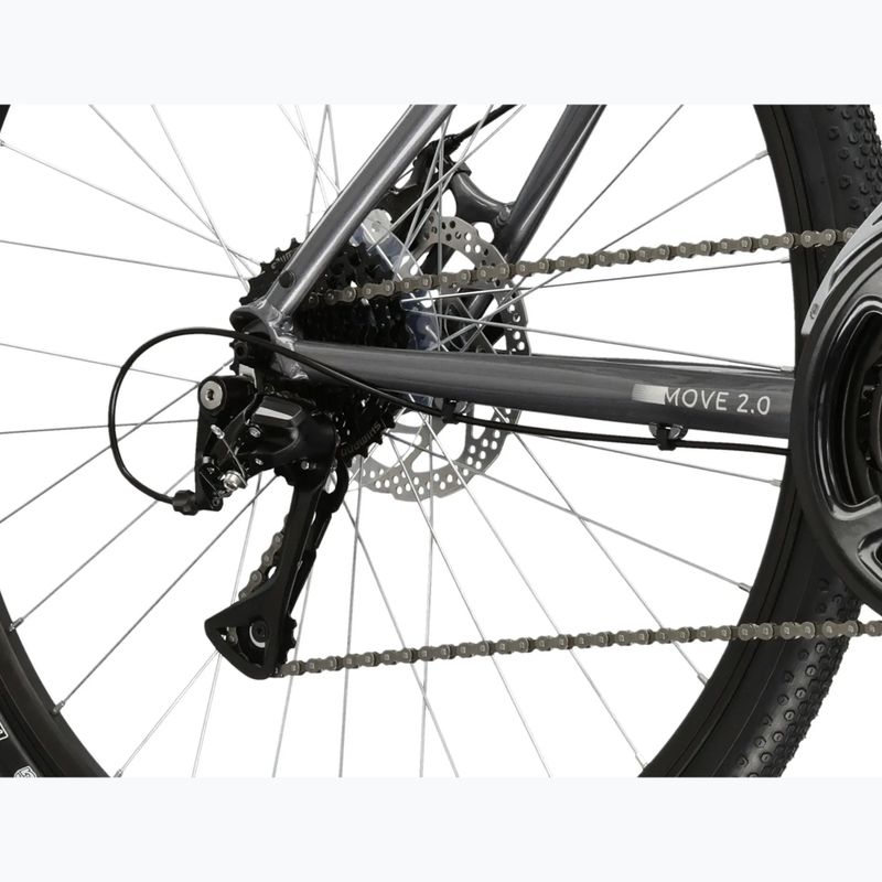 Women's city bike KROSS Move 2.0 W graphite/silver/shine 8