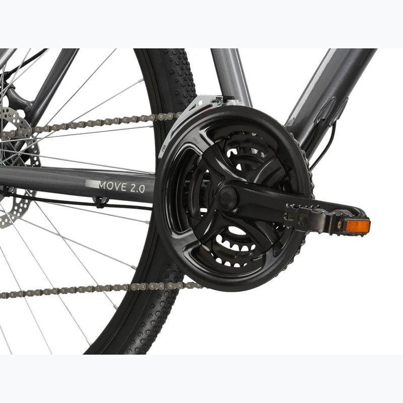 Women's city bike KROSS Move 2.0 W graphite/silver/shine 9