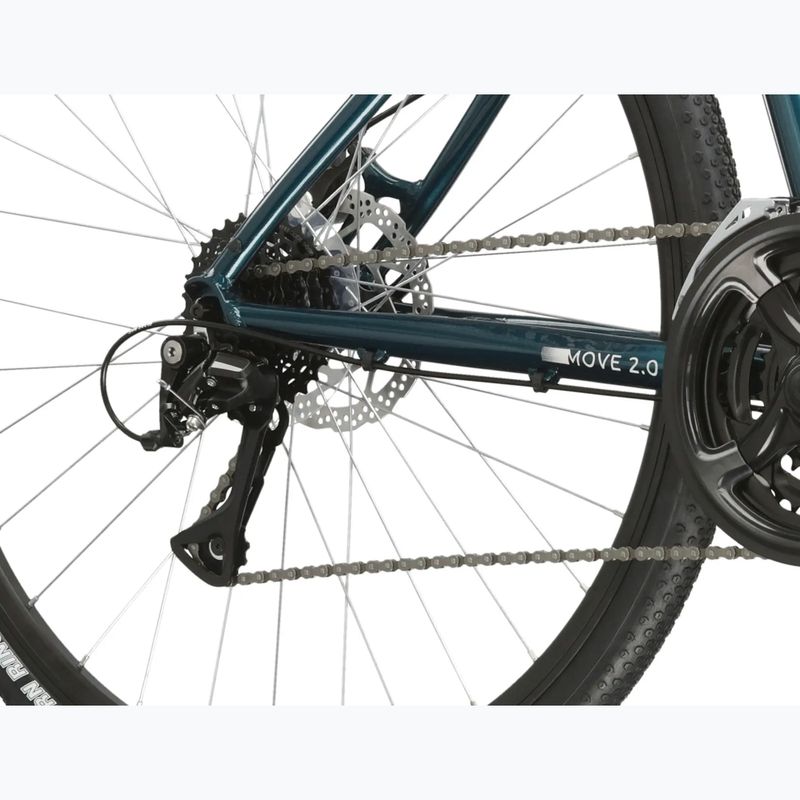 Men's city bike KROSS Move 2.0 turquoise/silver/shine 8