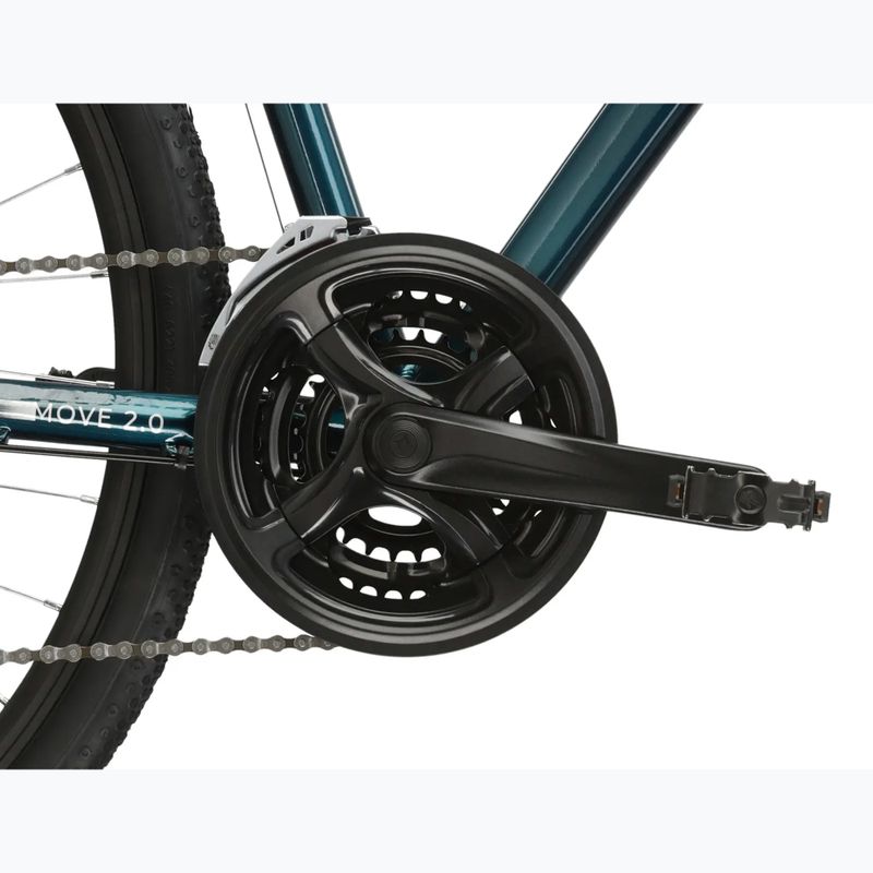 Men's city bike KROSS Move 2.0 turquoise/silver/shine 10