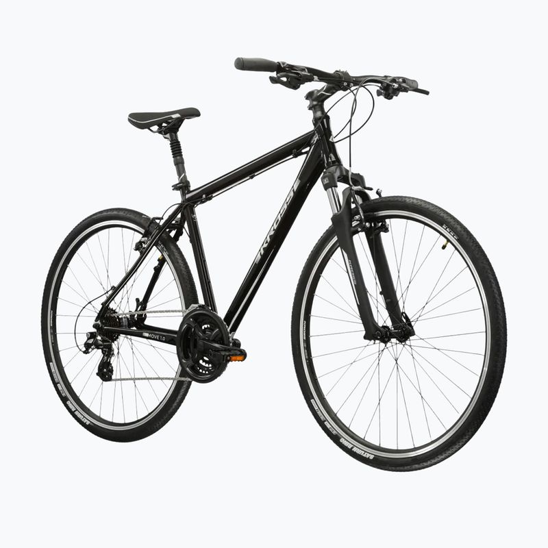 Men's city bike KROSS Move 1.0 black/silver/shine 2