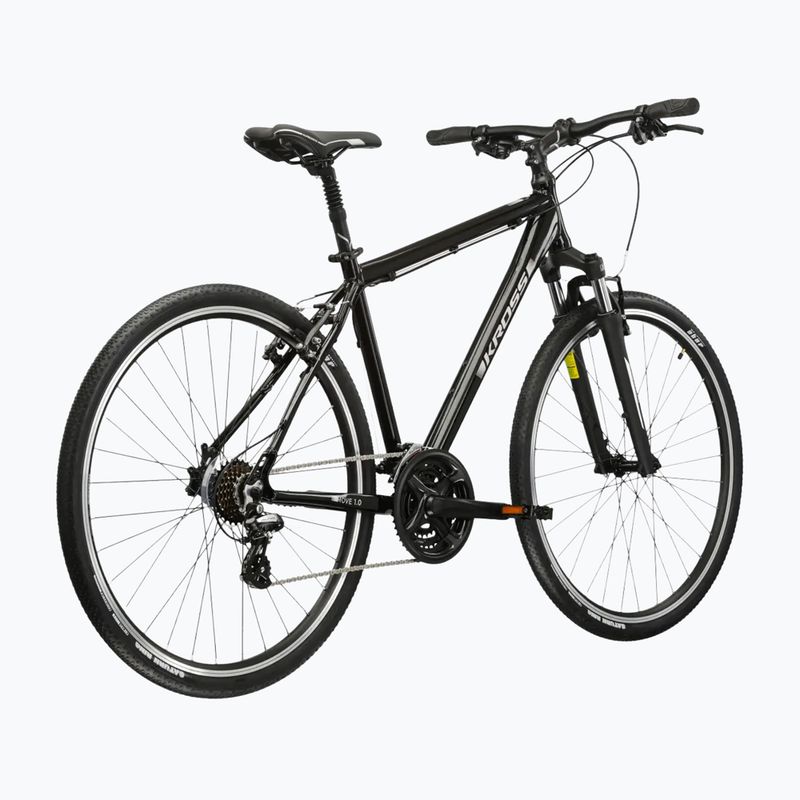 Men's city bike KROSS Move 1.0 black/silver/shine 3