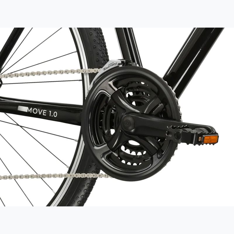 Men's city bike KROSS Move 1.0 black/silver/shine 8