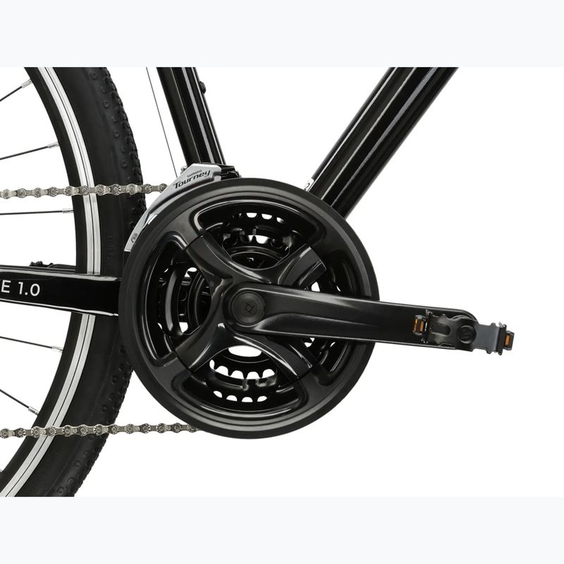 Men's city bike KROSS Move 1.0 black/silver/shine 9