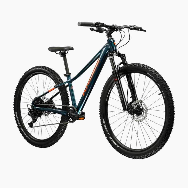 Junior bike KROSS Level Jr 5.0 turquoise/orange/shine 2