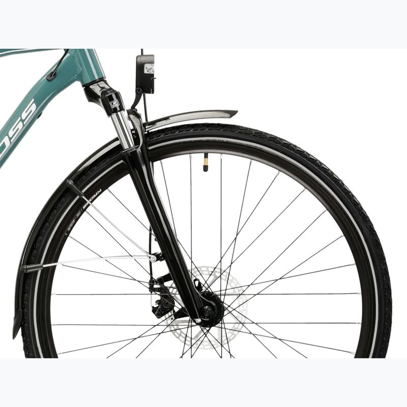 Men's trekking bike KROSS Trans 3.0 green/silver/shine 6