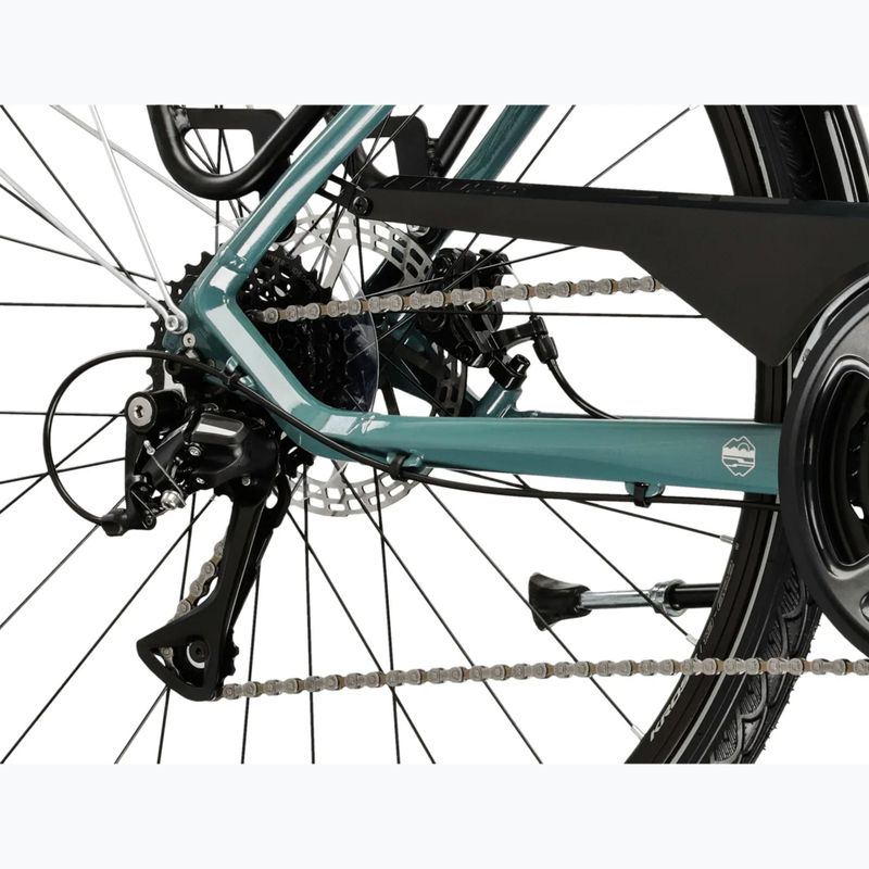 Men's trekking bike KROSS Trans 3.0 green/silver/shine 8