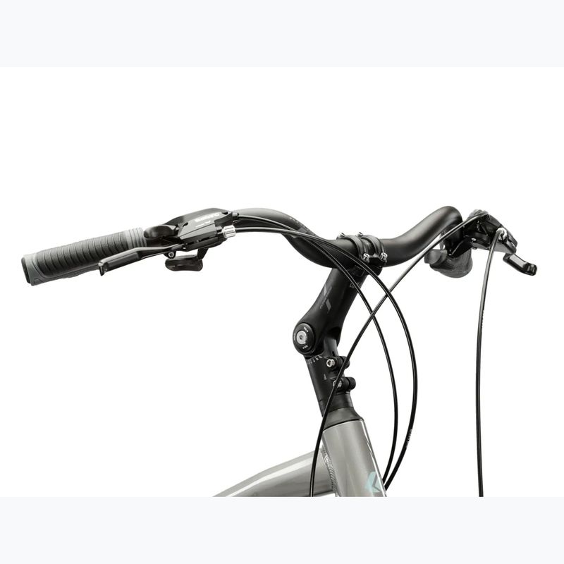 Men's trekking bike KROSS Trans 3.0 silver/blue/shine 4